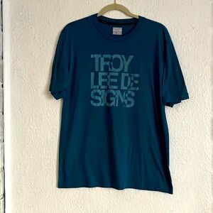 Troy Lee designs, men’s blue T-shirt, size large
